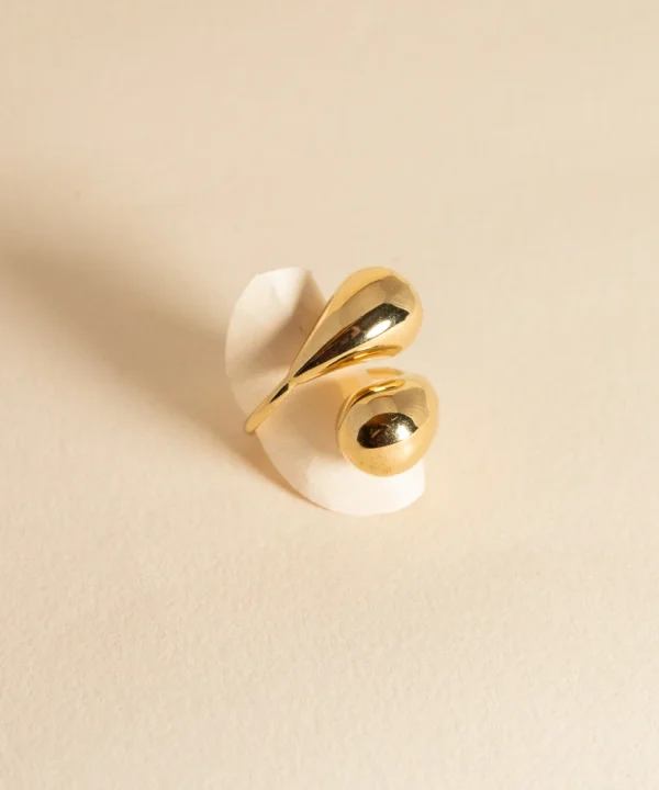 Anello goccia gold