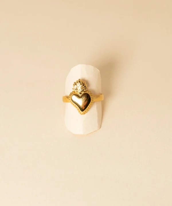 Anello sacro cuore small gold
