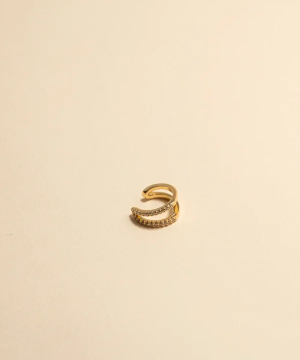 Orecchino cuff duo gold