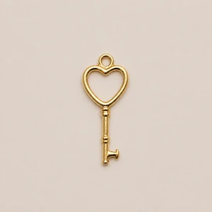 Chiave cuore oro