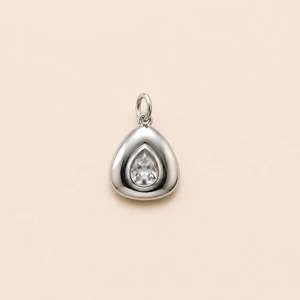 Goccia swaroski argento