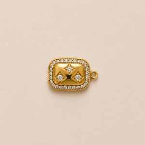 Piastra swarovski gold mata