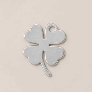 Quadrifoglio piatto argento