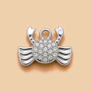 Ciondolo granchio pave argento