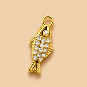 Ciondolo pesce pave oro