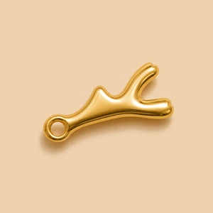 Ciondolo ramo corallo oro