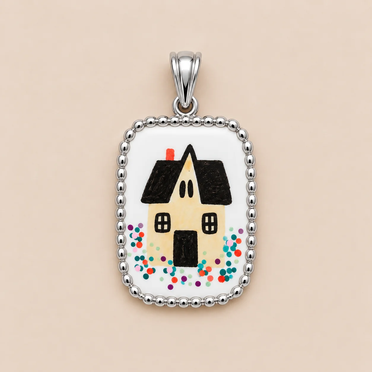 Ciondolo casa argento mata design
