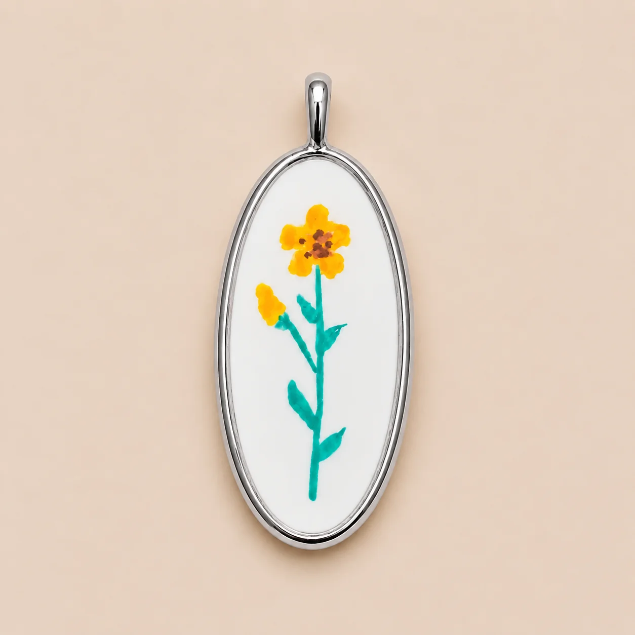 Ciondolo margherita argento mata design