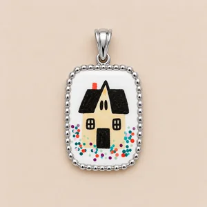 Ciondolo casa argento mata design 300x300