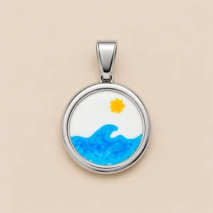 Ciondolo onda argento mata design 300x300